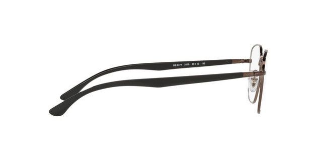 Lentes Ópticos Ray-Ban RX6477  Café Unisex-3