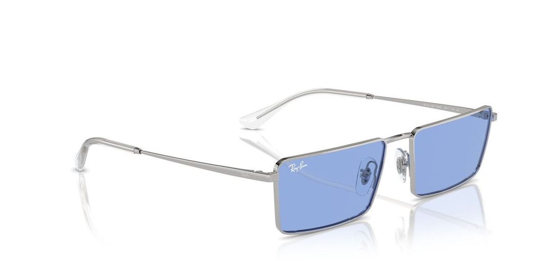Anteojos De Sol Ray-Ban RB3741 Emy Plateado Unisex-0