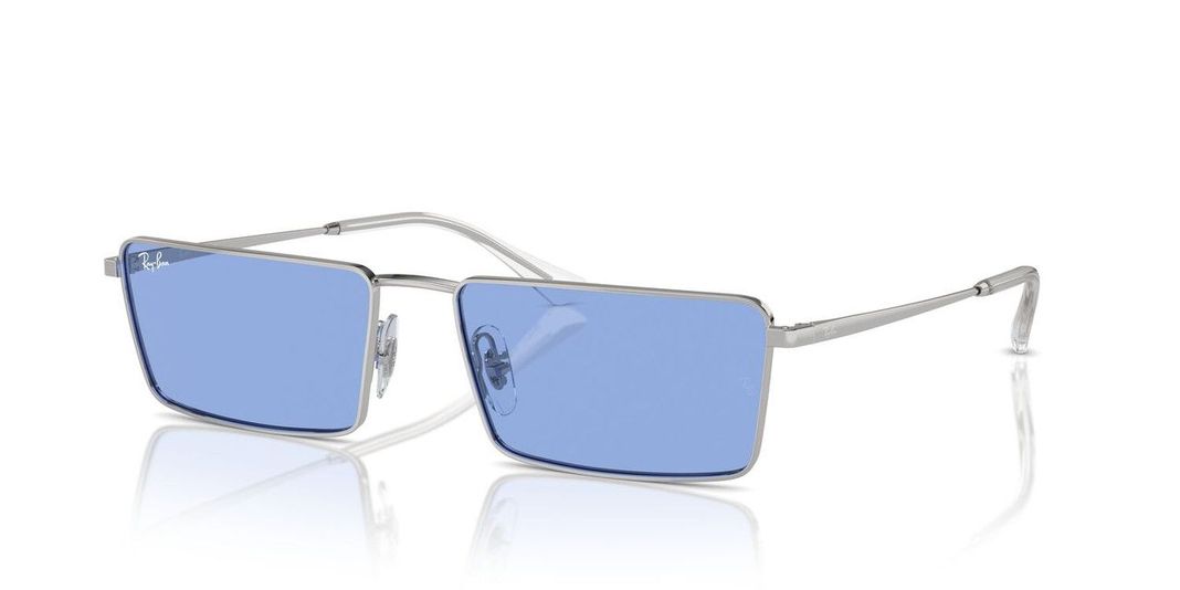 Anteojos De Sol Ray-Ban RB3741 Emy Plateado Unisex-5