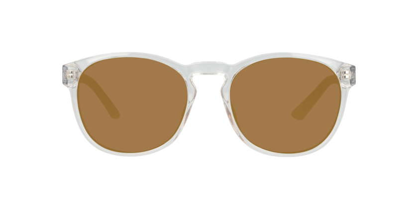 Anteojos De Sol Seen NE6077 Transparent Crystal Clear Brown Mirror Gold Trasparente Hombre Transparente 54