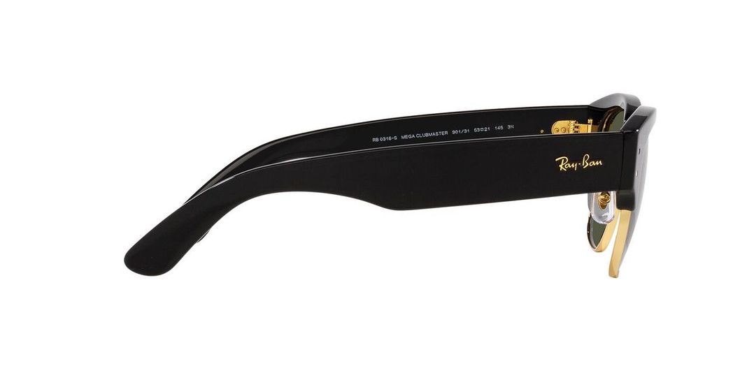 Lentes De Sol Ray-Ban 0RB0316S Mega Clubmaster Negro Unisex-5