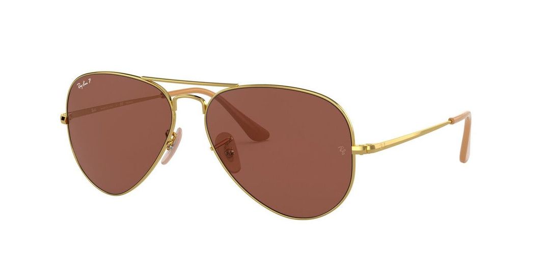 Lentes De Sol Ray-Ban RB3689 Aviator Metal Ii Dorado Unisex-1