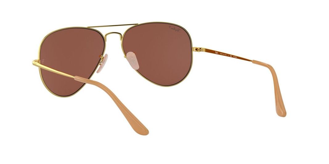 Lentes De Sol Ray-Ban RB3689 Aviator Metal Ii Dorado Unisex-3