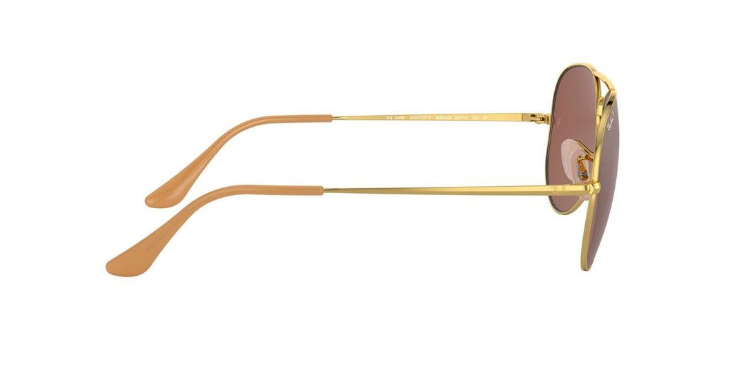 Lentes De Sol Ray-Ban RB3689 Aviator Metal Ii Dorado Unisex-5