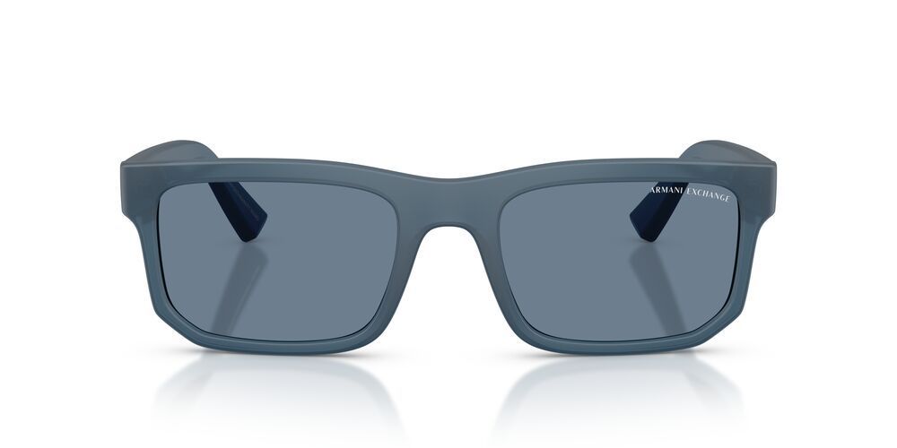 Anteojos De Sol Armani Exchange AX4165S Matte Frosted Blue Dark Blue Polar Azul Hombre 56