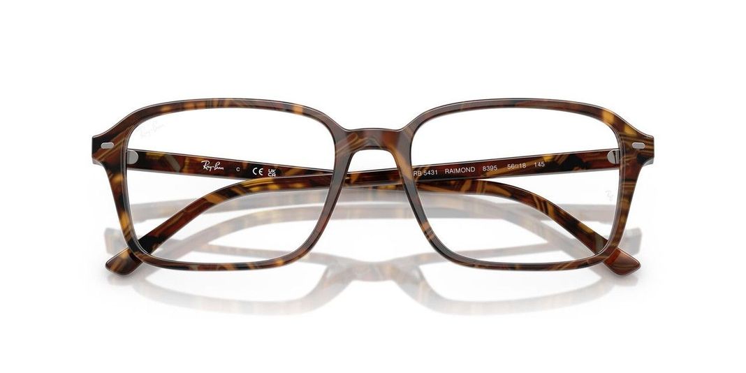 Lentes Ópticos Ray-Ban RX5431 Raimond Café Unisex-4