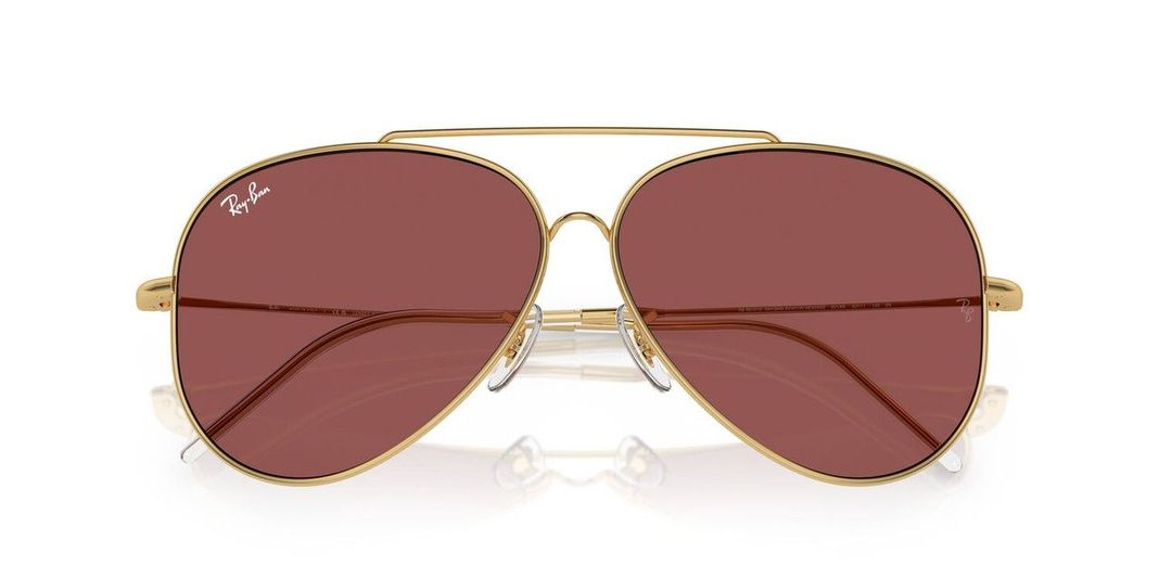 Lentes De Sol Ray-Ban RBR0101S Aviator Reverse Dorado Unisex-4