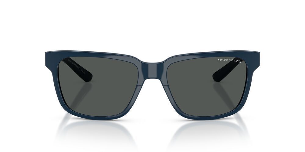 Anteojos De Sol Armani Exchange AX4026S Shiny Navy Blue Smoke Azul Unisex 56