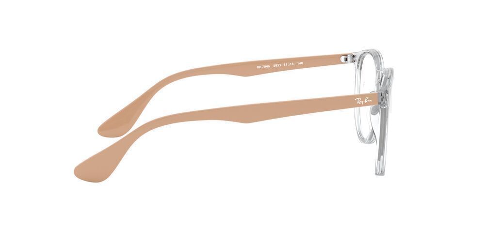Lentes Ópticos Ray-Ban RX7046 Blanco Mujer-3