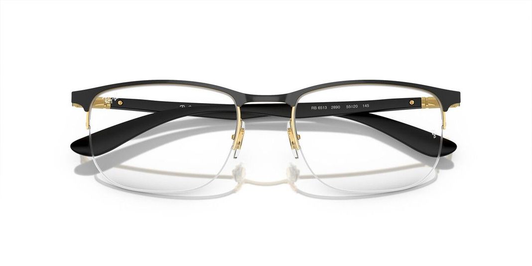 Lentes Ópticos Ray-Ban 0RX6513  Negro Unisex-4