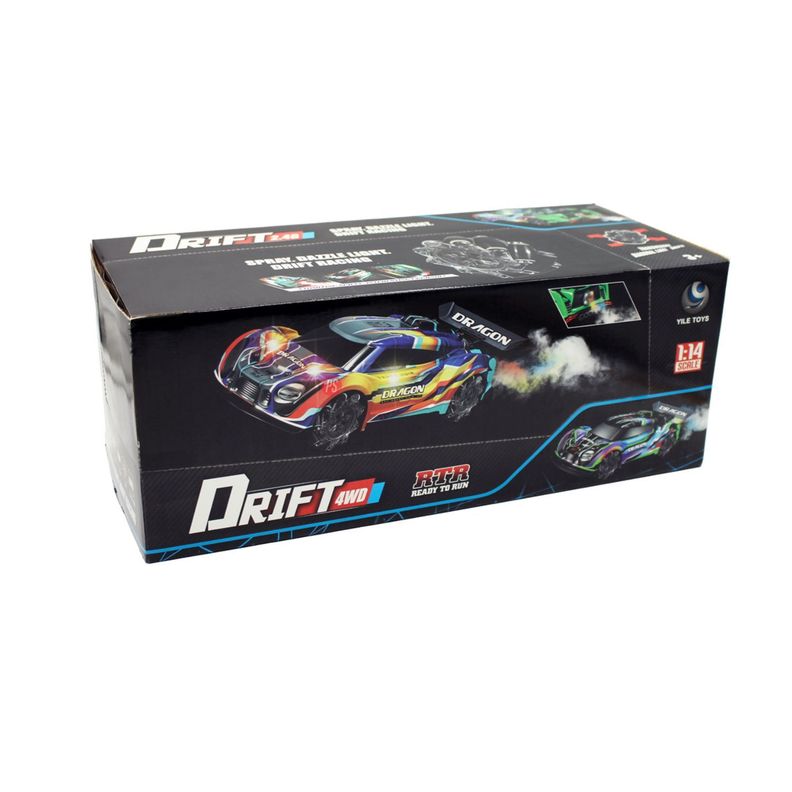 Auto De Carreras Juguete RC Luz, Humo y Movimiento Azul - PS-2