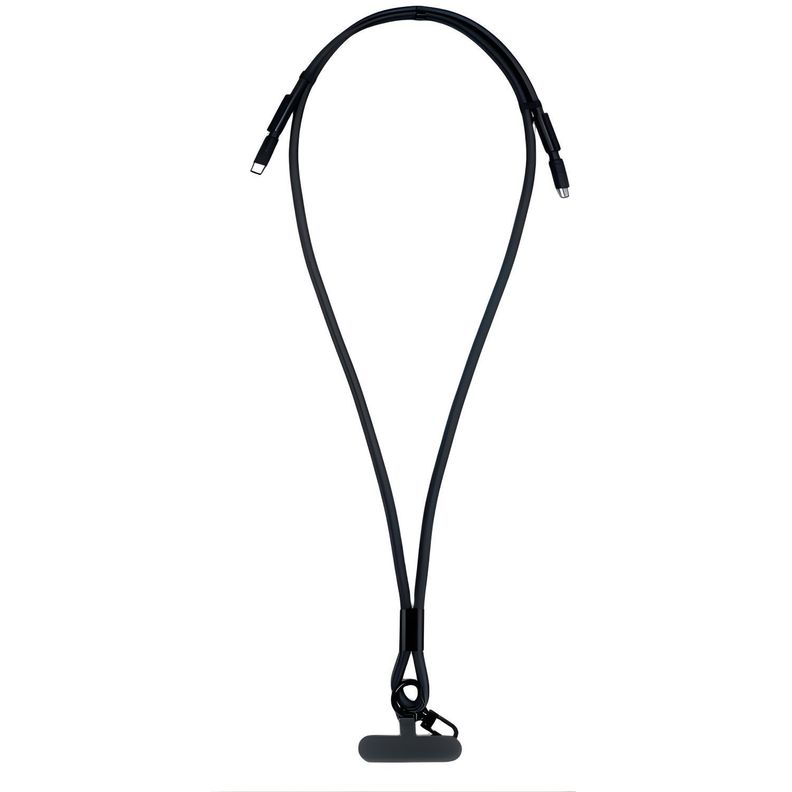 Colgante Smartphone USB-C a USB-C Carga Rapida - PS Negro