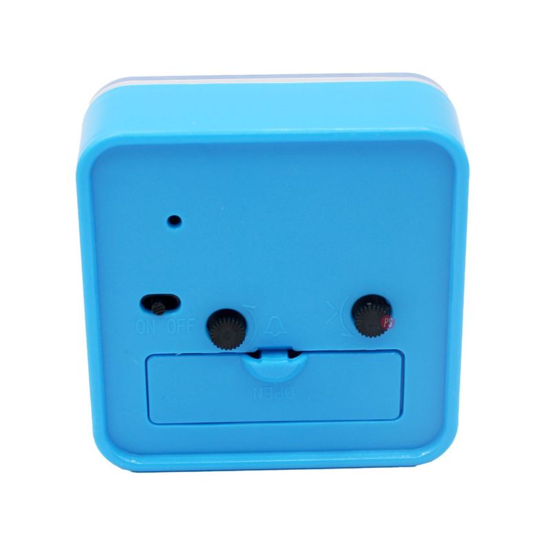 Reloj Despertador Cuadrado Ideal para Escritorio Azul - PS-1