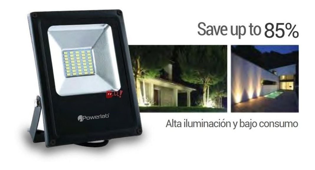 Foco Reflector Led 20w Blanco Frio Exterior - Ps-1