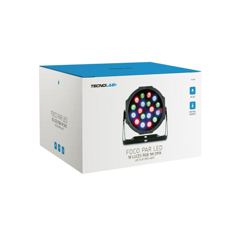 Foco Par 18 Luces Led Disco Rgb Dmx 80w - Ps-2