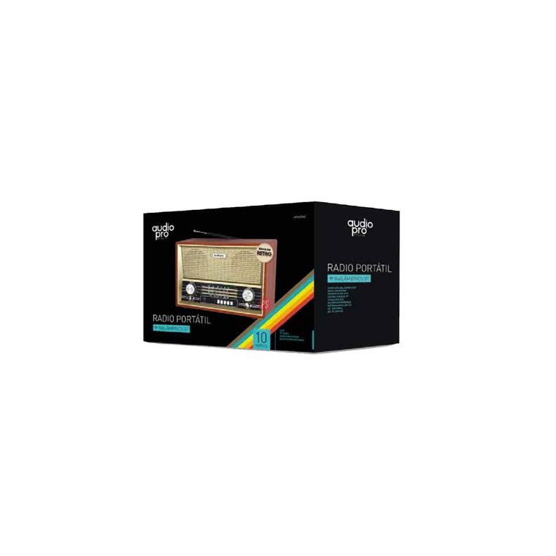 Radio Retro Portátil Bluetooth 10w - Ps-1