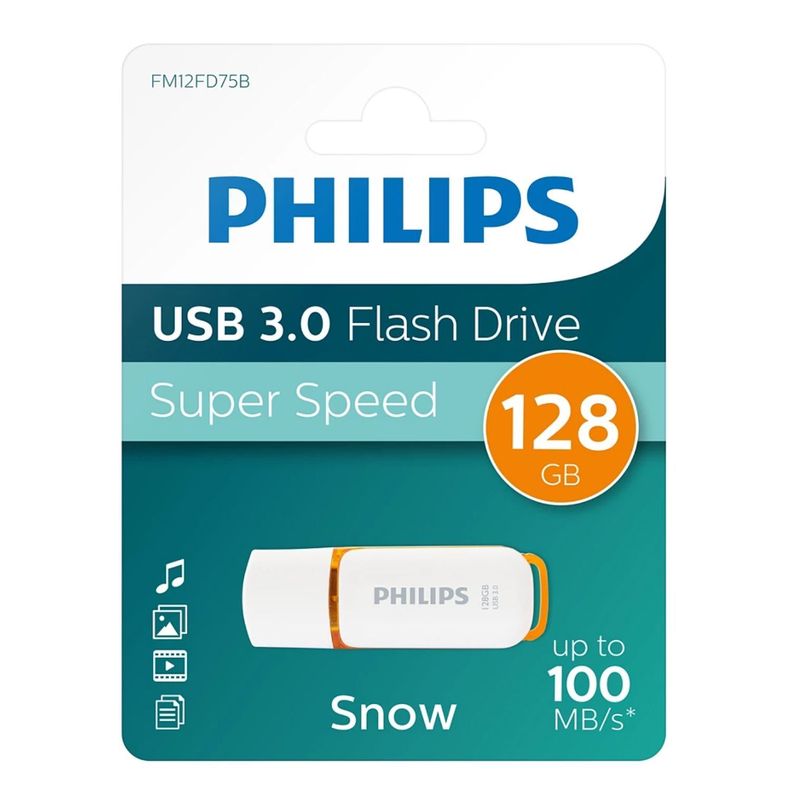 Pendrive 128gb Philips Snow Usb 3.0 FM12FD75B97 - PS-0
