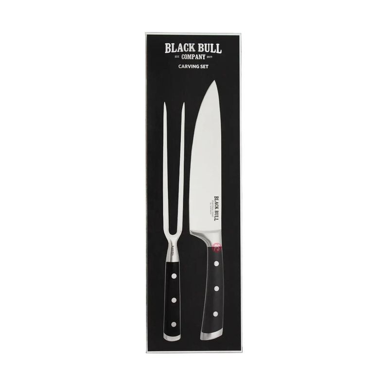 Set Parrillero Carving Platinium Black Bull - PS-1