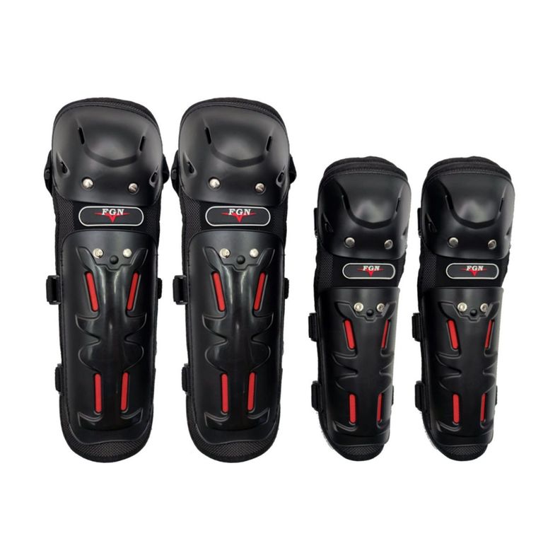 Set Rodilleras Y Coderas Para Motos Fgn - Ps-0