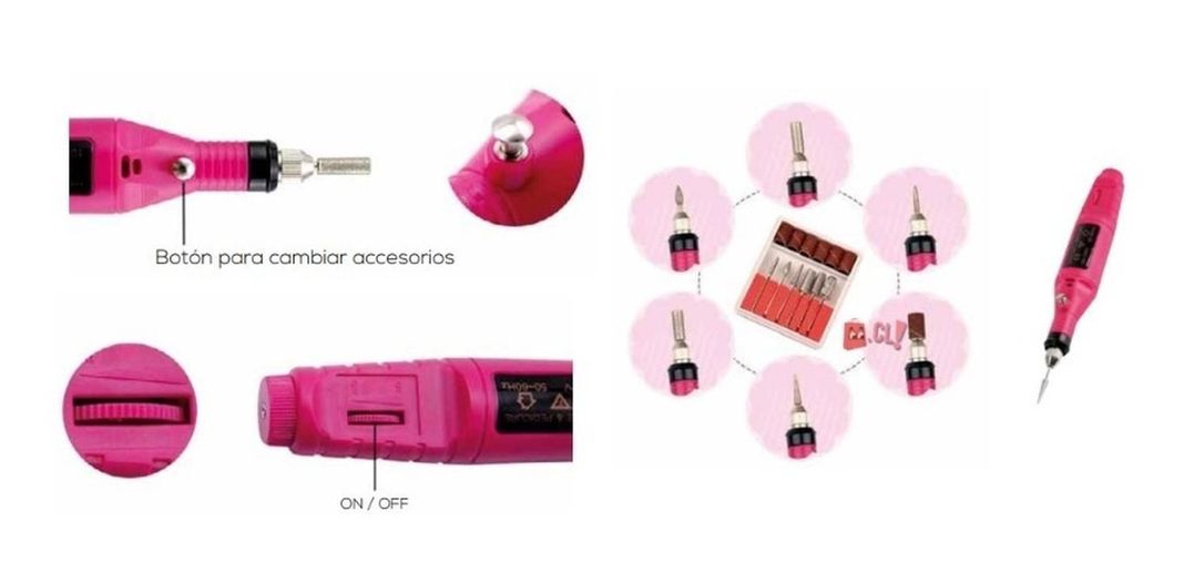 Kit Taladro Para Uñas Pedicura Profesional - Ps-1