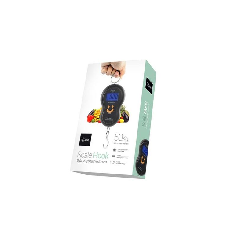 Pesa Balanza Portátil Pantalla Digital 50kg Scalehook - PuntoStore-2
