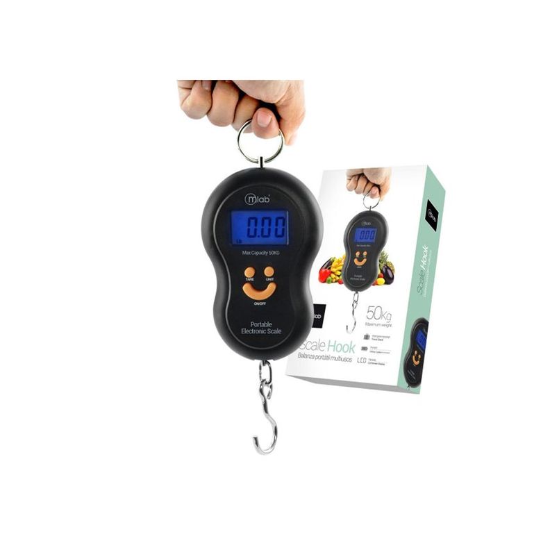 Pesa Balanza Portátil Pantalla Digital 50kg Scalehook - PuntoStore-1