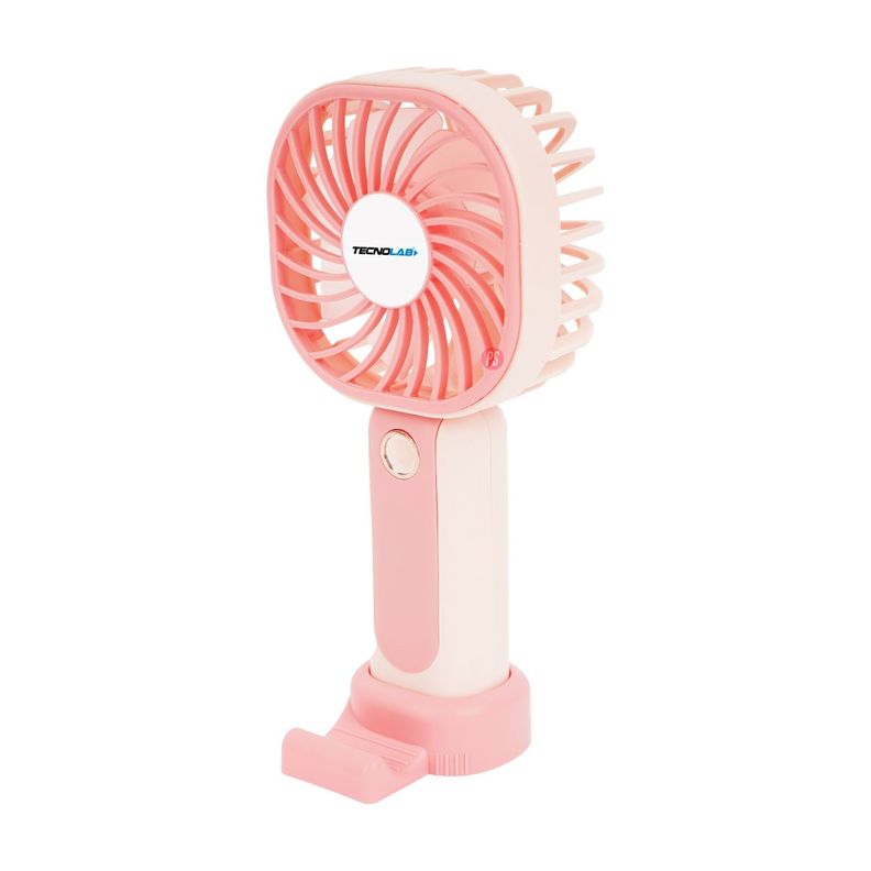 Mini Ventilador De Mano Recargable Con USB Rosa - PS-1