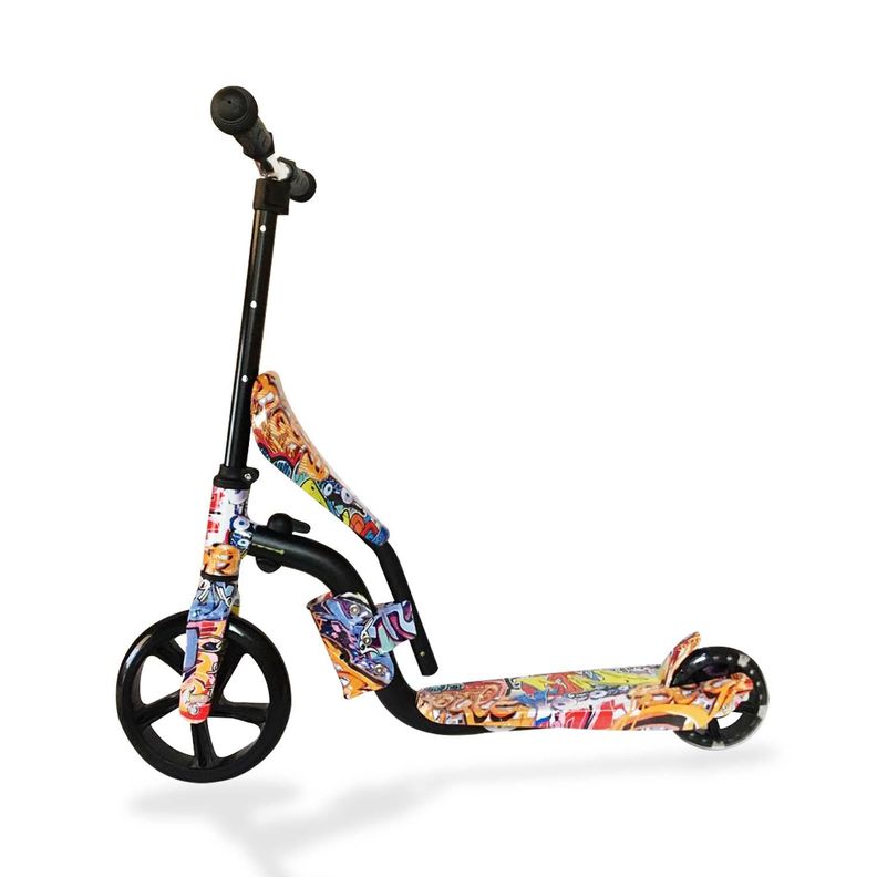 Scooter Aluminio Diseño Con Asiento 2 Ruedas Led - PS-0