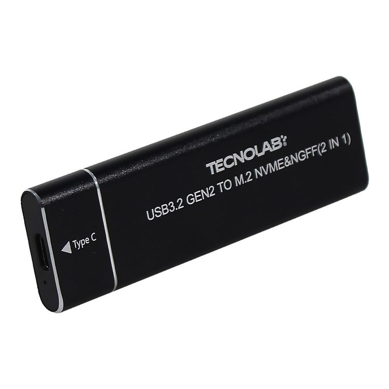 Cofre SSD M 2 NVMe 2 5 Pulgadas USB C 3 1 Dual 10Gbps PS Negro
