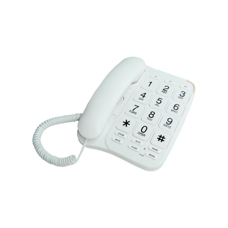 Teléfono Fijo Notificación Llamada Luminoso Blanco - PuntoStore-0
