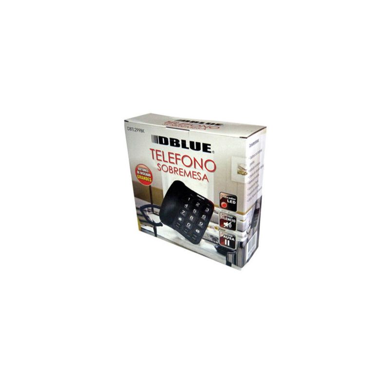 Teléfono Fijo Notificación Llamada Luminoso Blanco - PuntoStore-1