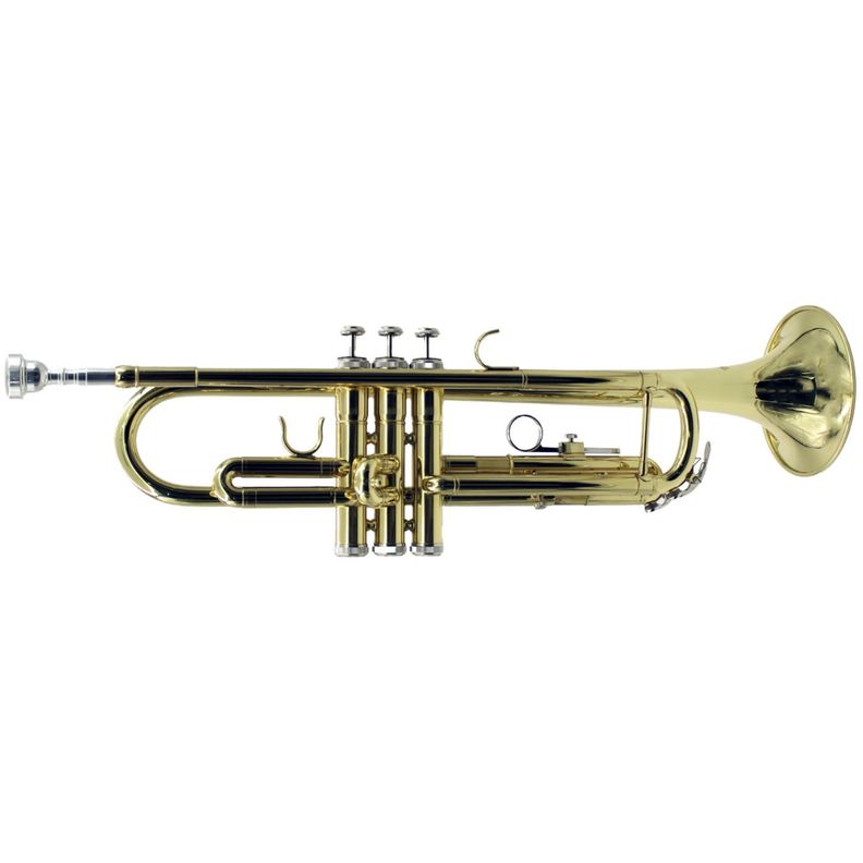 Trompeta En Si Bemol Dorada Con Estuche - PS-0