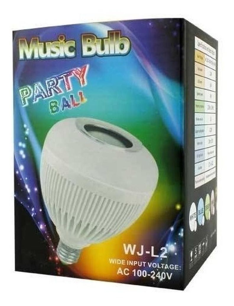 Ampolleta Led Con Parlante Bluetooth 3w Soquete Verde - Ps-2