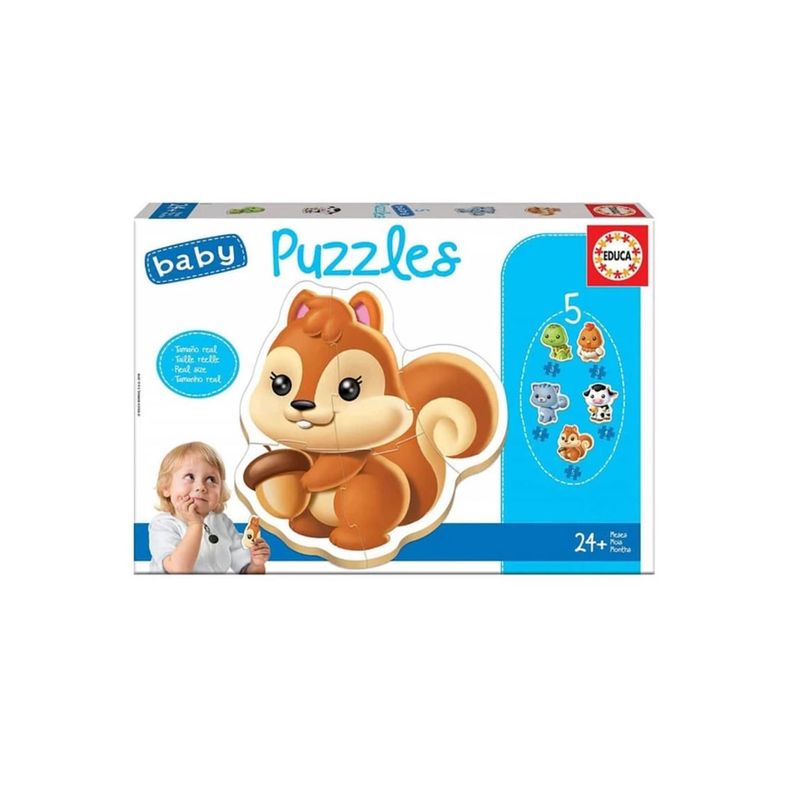 Puzzle Infantil 3 A 5 Piezas Diseño 5 Animales - PS-0