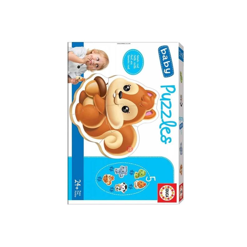 Puzzle Infantil 3 A 5 Piezas Diseño 5 Animales - PS-1
