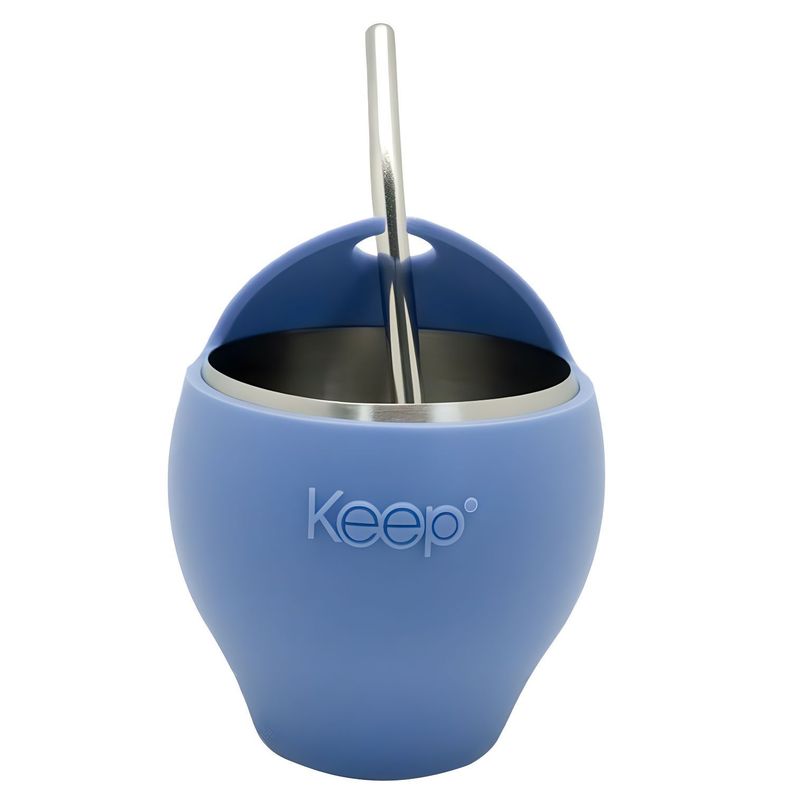 Mate Acero Inoxidable 230ml con Bombilla Lavanda PS