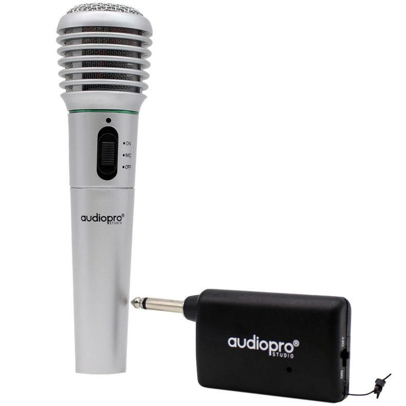 Microfono Inalambrico Para Karaoke Gris - PS