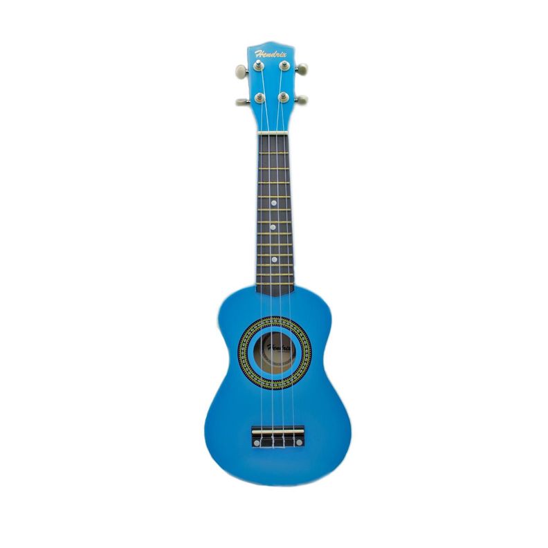 Ukulele 21 Pulgadas Con Funda Y Uñeta Color Azul - Ps-0