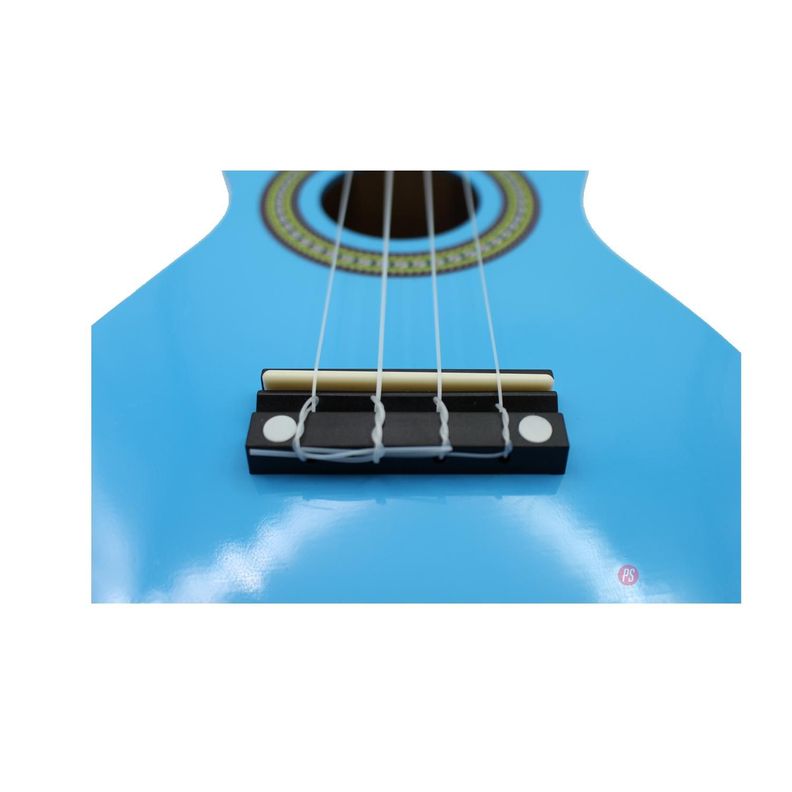 Ukulele 21 Pulgadas Con Funda Y Uñeta Color Azul - Ps-1