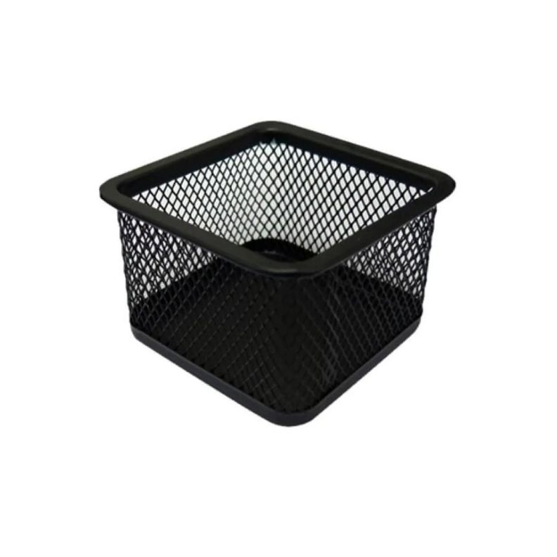 Porta Clips Cuadrado Metalico 8x5cms - PS Negro