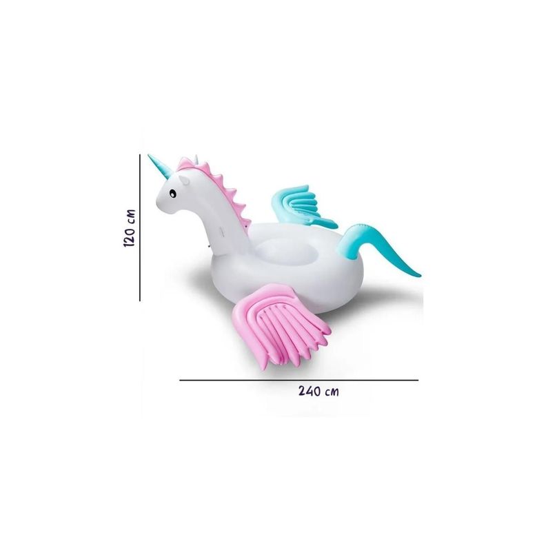 Flotador Unicornio Con Alas Inflable 240cms - PS-3