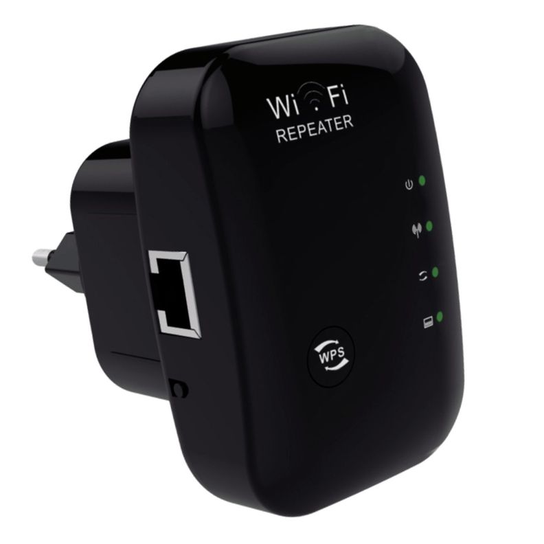 Repetidor Amplificador Internet Wifi 300mbps Negro - Ps-0