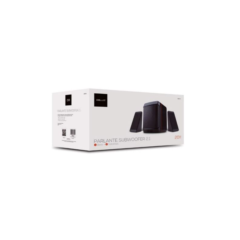Parlante Subwoofer 2.1 Usb Y Aux 20w Rms - PuntoStore-3
