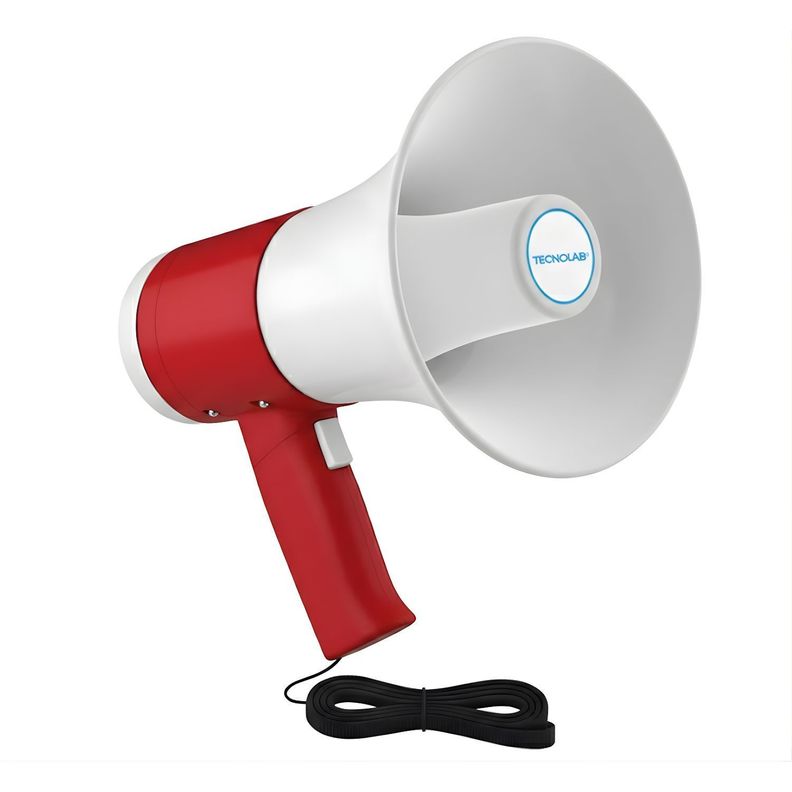 Megafono Portatil 35W Bluetooth USB C Alcance 300m PS Rojo