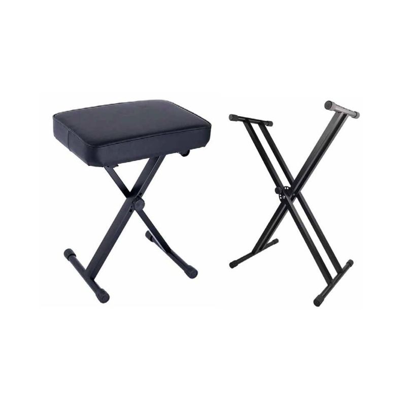 KIT SILLIN Y SOPORTE DOBLE PARA TECLADO - PS-0