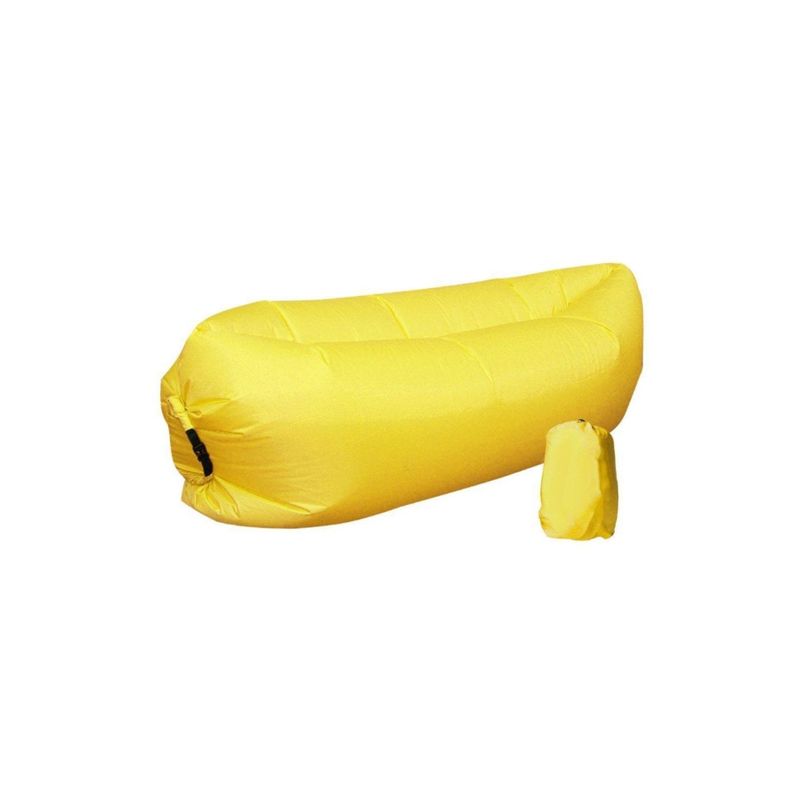 Sofá Tumbona Sillón Inflable 200cmx90cm Color Amarillo - PuntoStore-0