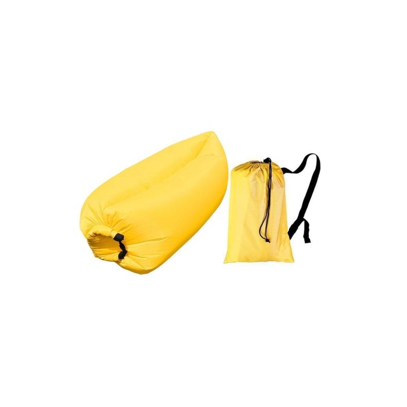 Sofá Tumbona Sillón Inflable 200cmx90cm Color Amarillo - PuntoStore-1