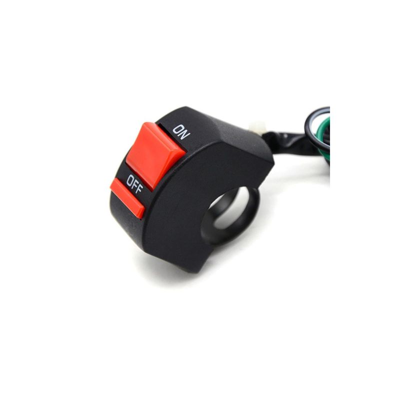 Interruptor De Encendido Y Apagado Para Motos Universal - PuntoStore Negro