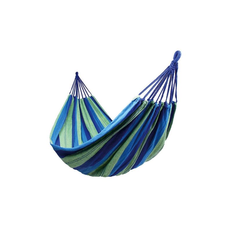 Hamaca De 180x150cms De Algodón Con Diseño Color Azul - PuntoStore-0