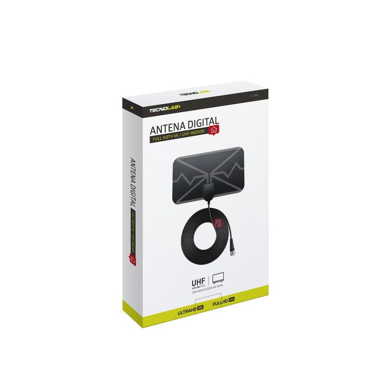 Antena Digital TV 25dB Interior/Exterior Con Amplificador - PS-5